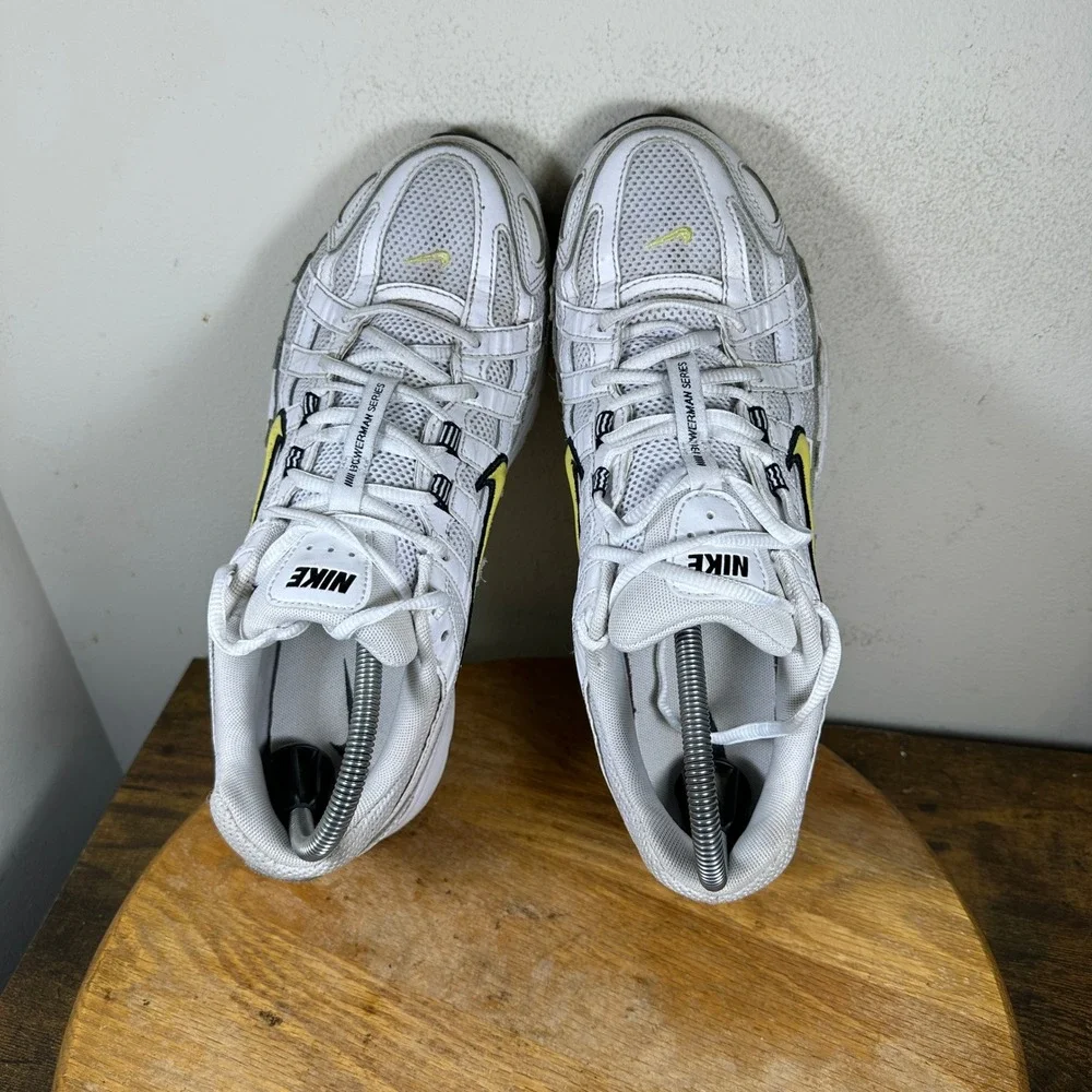 Nike P-6000 Bowerman Series White Black Yellow Mens Shoes FN4294-100 9.5